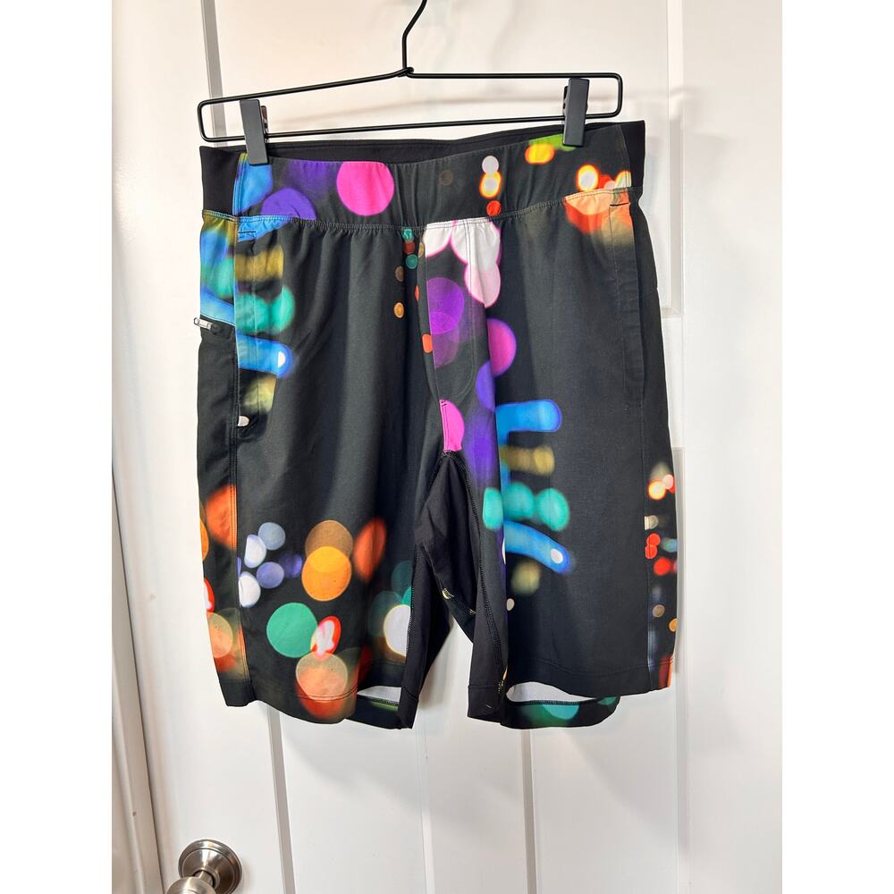 Lululemon Black Performance Shorts with Multicolor (M)